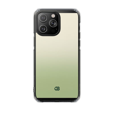 Muted Sage Ombre · Clear Impact Magnetic Phone Case for iPhone · Green