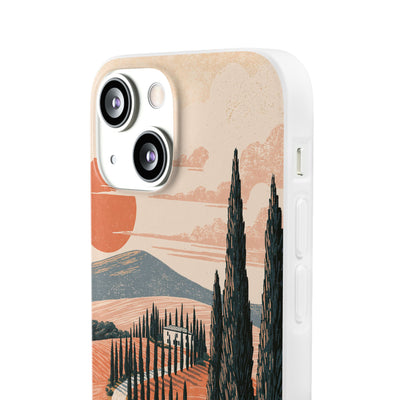 Tuscan Cypress Horizon · Lite Phone Case for iPhone ·  Orange