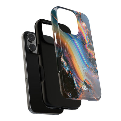 Prismatic Aura Flow · Tough 2.0 Magnetic Phone Case for iPhone · Blue