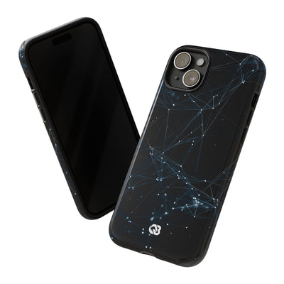 Black Tough Phone Case for iPhone - Arctic Neural Mesh