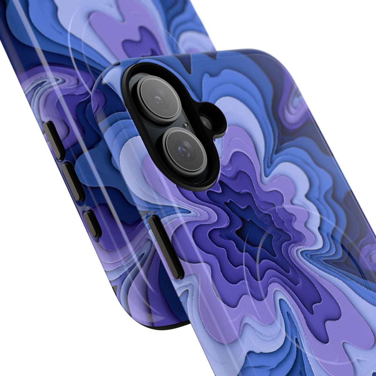 Periwinkle Strata Bloom · Tough 2.0 Magnetic Phone Case for iPhone · Purple
