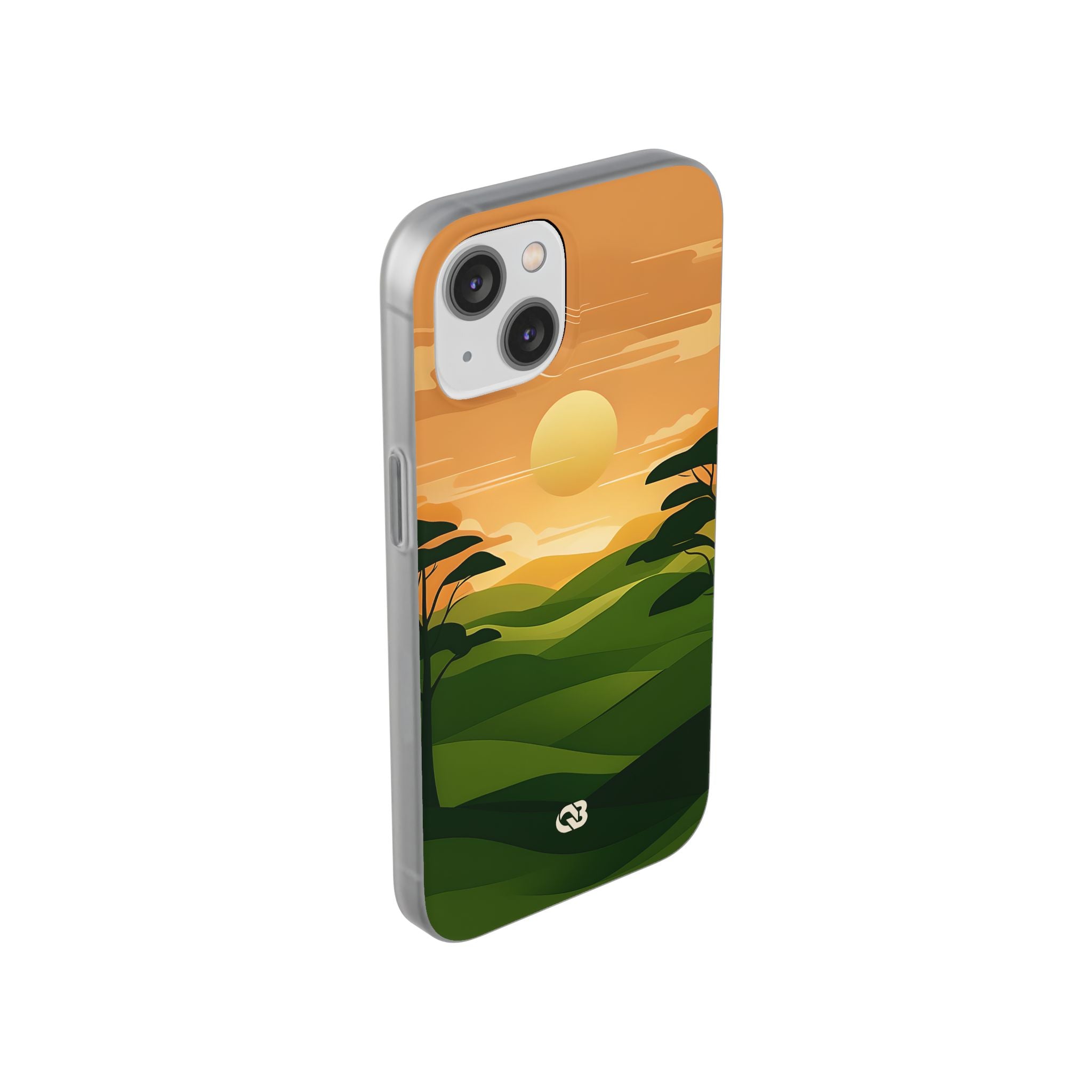 Verdant Horizon Sun · Soft Phone Case for iPhone