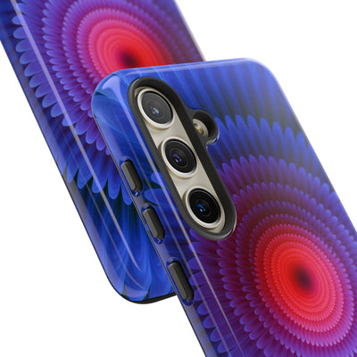 Radial Spectrum Bloom · Tough Phone Case for Samsung · Blue