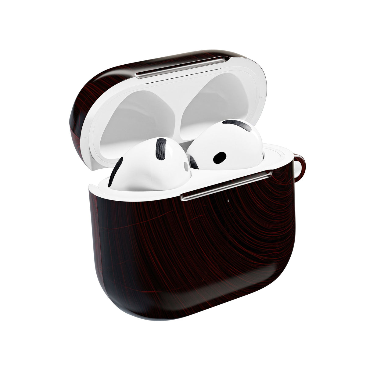 Crimson Solar Orbit · Hard Case for AirPods & AirPods Pro · Red