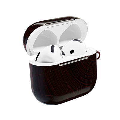 Crimson Solar Orbit · Hard Case for AirPods & AirPods Pro · Red