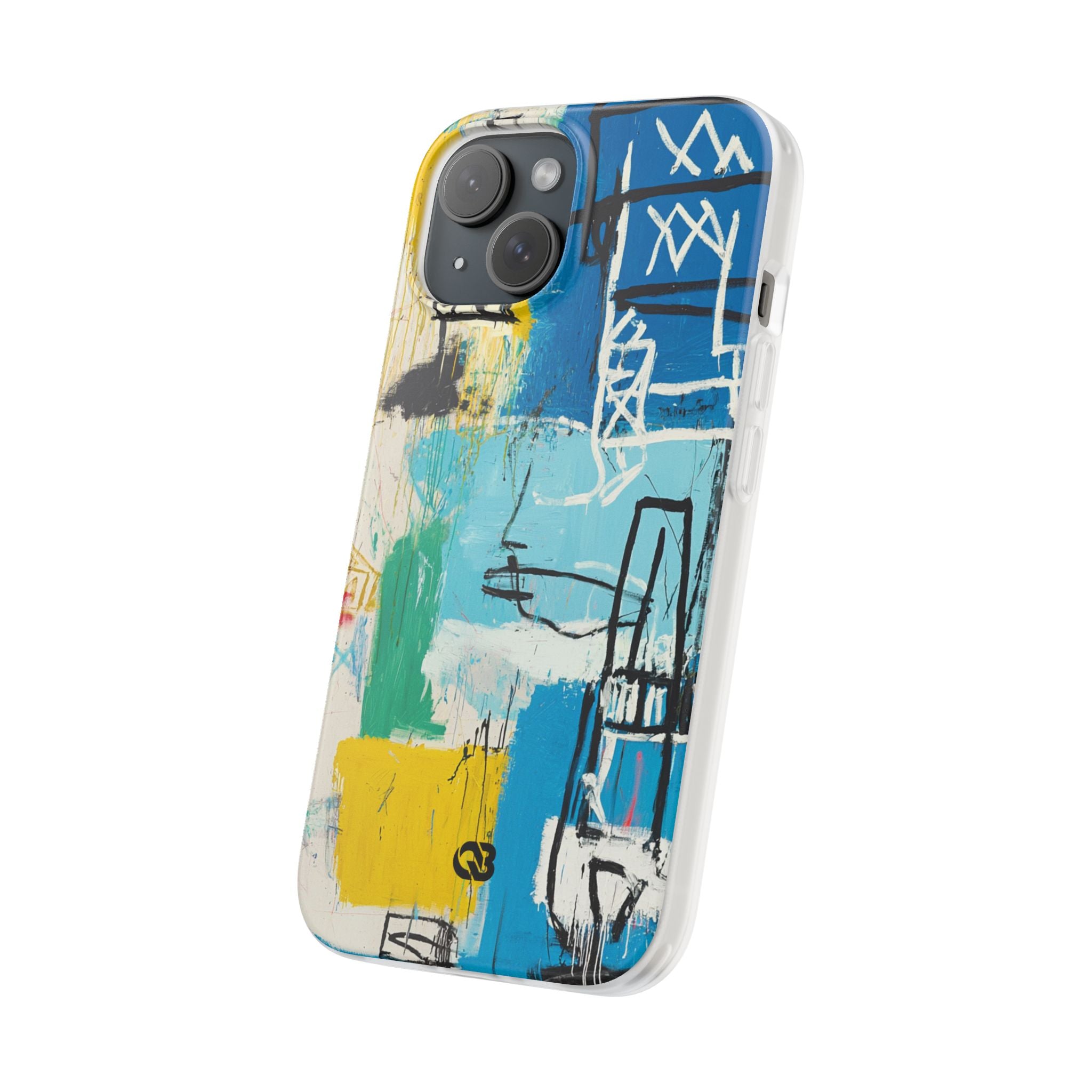 Azure Urban Scribble · Soft Phone Case for iPhone
