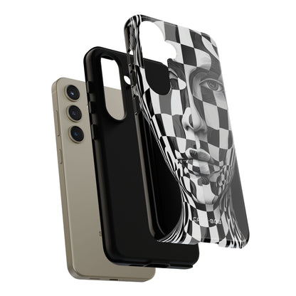 Checkered Face Samsung S24 Case - Tough