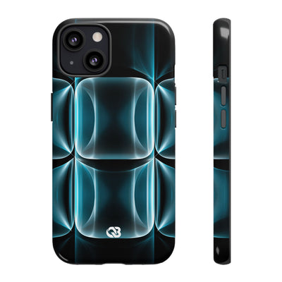 Cyan Core Matrix · Tough Phone Case for iPhone · Blue