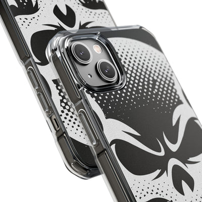 Phantom Halftone · Clear Impact Magnetic Phone Case for iPhone ·  Black
