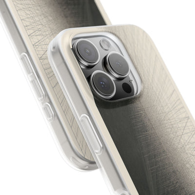 Beige Lite Phone Case for iPhone - Brutalist Graphite Grid