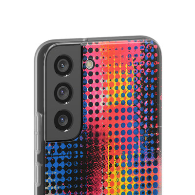 Chromatic Halftone Grid · Lite Phone Case for Samsung · Blue