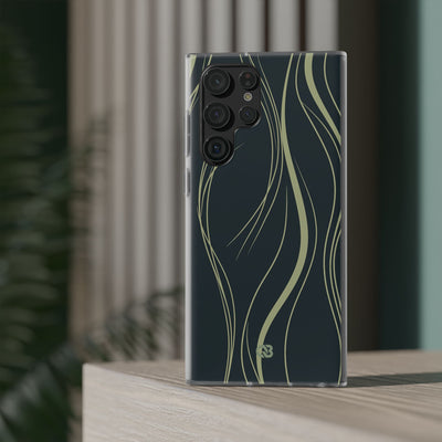 Green Lite Phone Case for Samsung - Obsidian Sage Flow