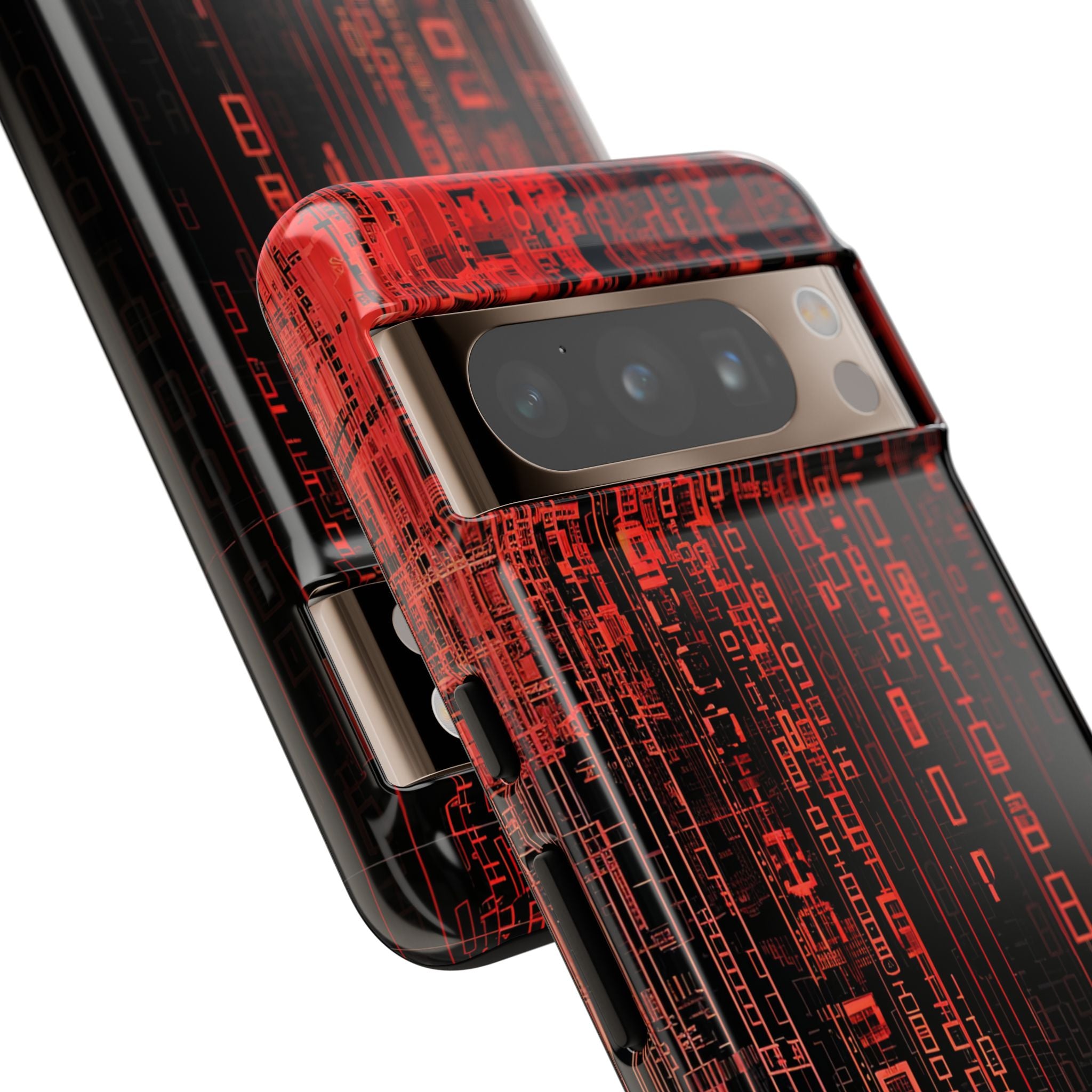 Crimson Glyphs Google Pixel 8 Pro Case - Tough
