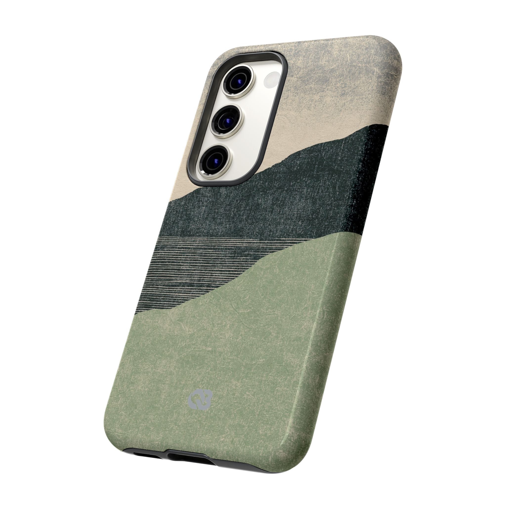 Green Tough Phone Case for Samsung - Moss Ridge Grain