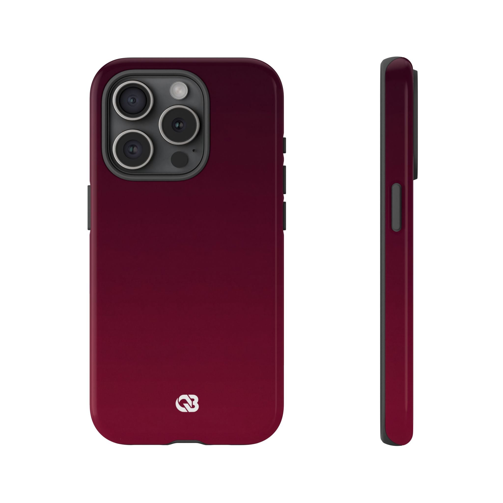 Red Tough Phone Case for iPhone - Deep Sangria Gradient