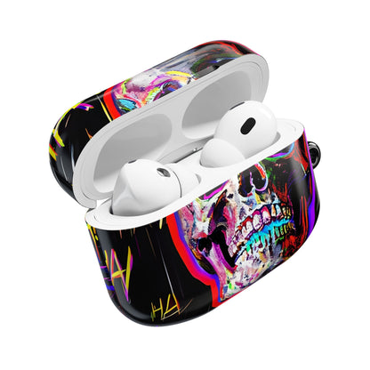 Neon Skeleton Laughter - AirPods Case