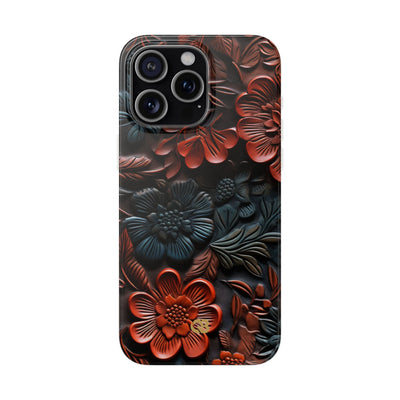 Carved Earth Bloom · Soft Phone Case for iPhone