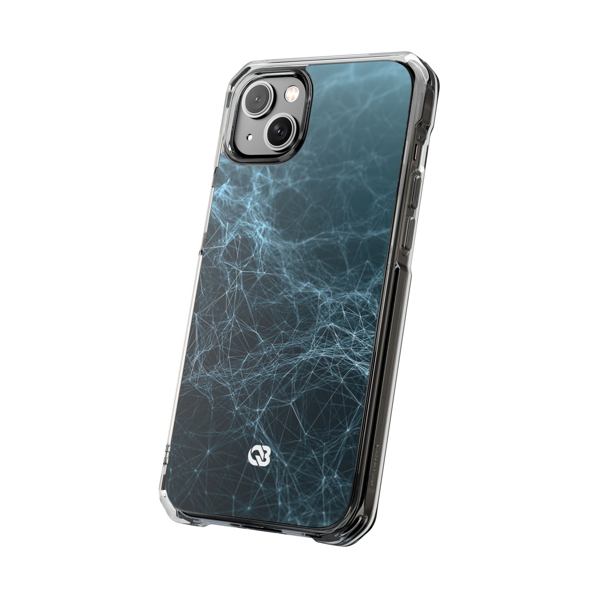 Teal Impact MagSafe Phone Case for iPhone - Arctic Neural Mesh