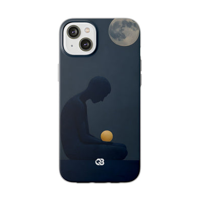 Obsidian Lunar Orb · Soft Phone Case for iPhone
