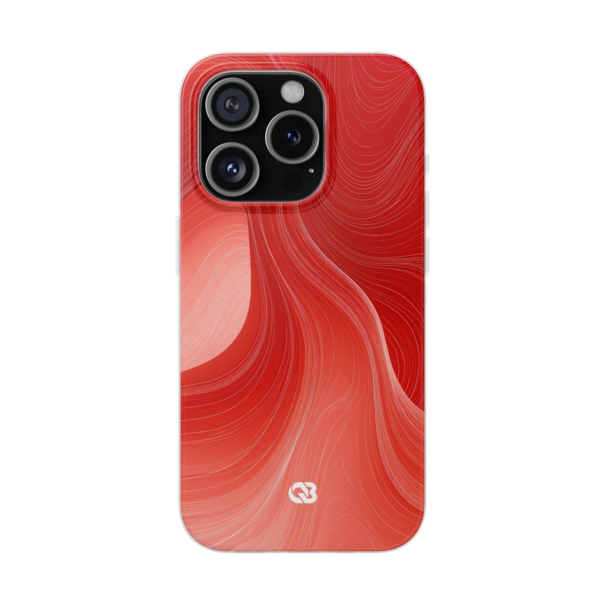 Red Lite Phone Case for iPhone - Crimson Silk Strands