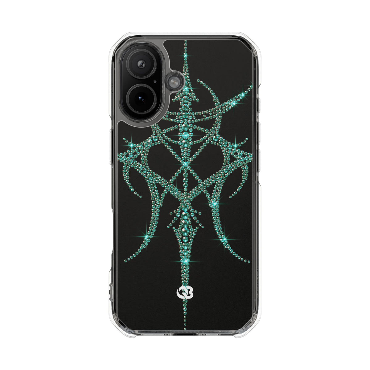 Teal Cyber Sigil · Clear Impact Magnetic Phone Case for iPhone · Teal