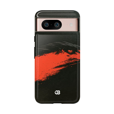Crimson Raptor Noir · Tough Phone Case for Pixel ·  Black