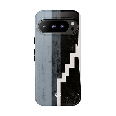 Grey Tough Phone Case for Google Pixel - Industrial Concrete Void
