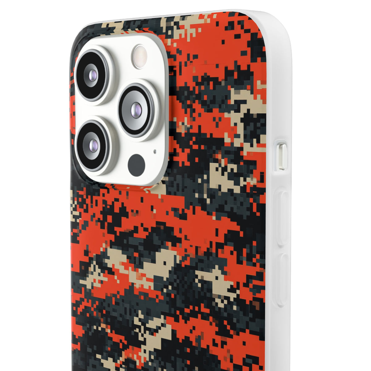 Signal Pixel Camo · Lite Phone Case for iPhone ·  Orange