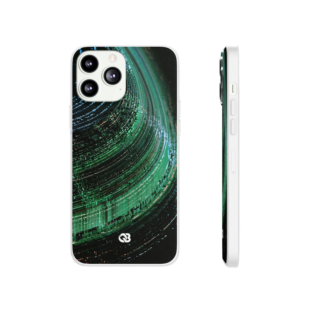 Orbital Data Stream · Lite Phone Case for iPhone ·  Green