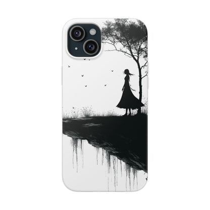 Cliffside Silhouette iPhone 15 Plus Case - Soft