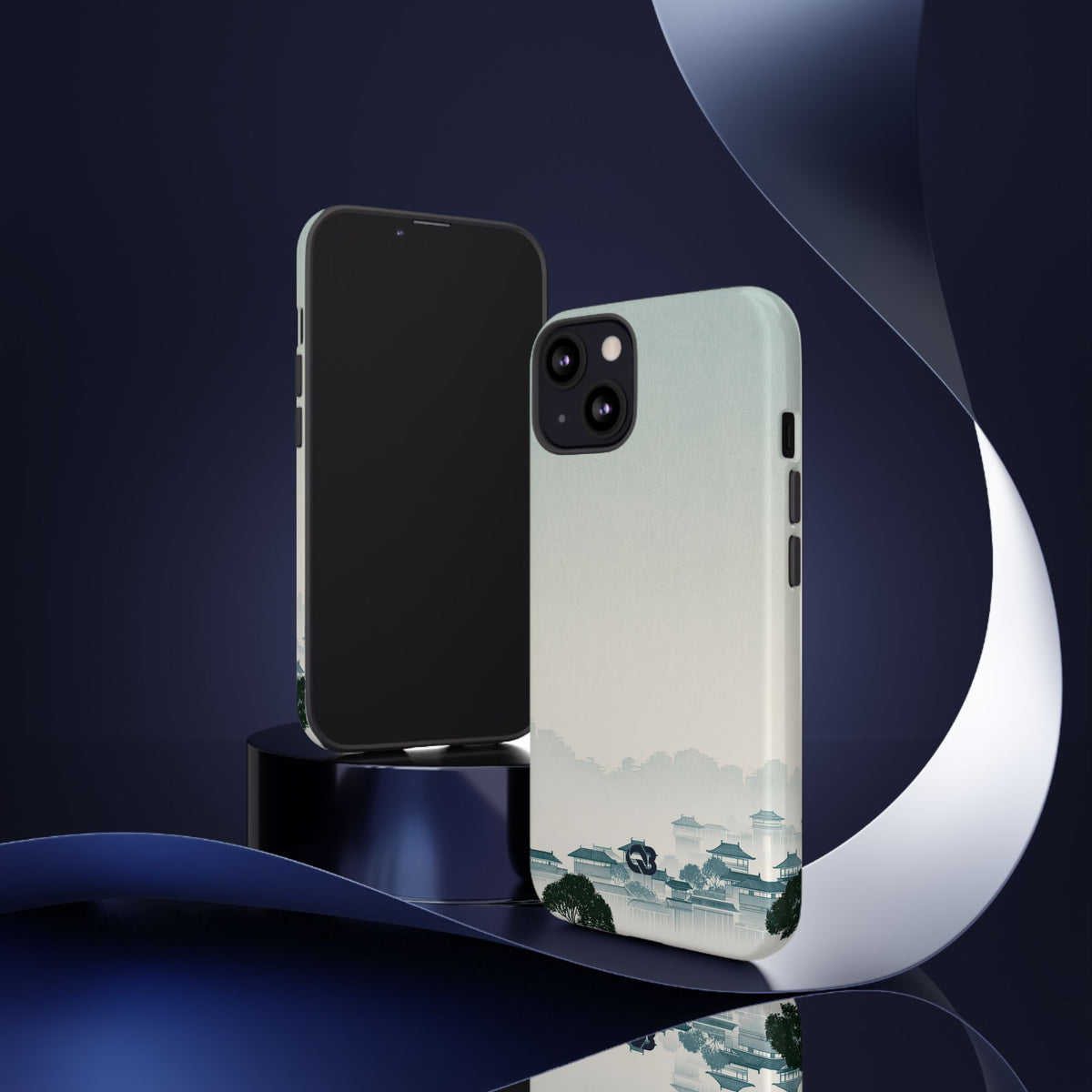 Misty Dynasty Horizon · Tough Phone Case for iPhone · Blue