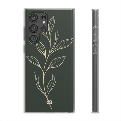 Minimal Botanical Stem · Lite Phone Case for Samsung · Green