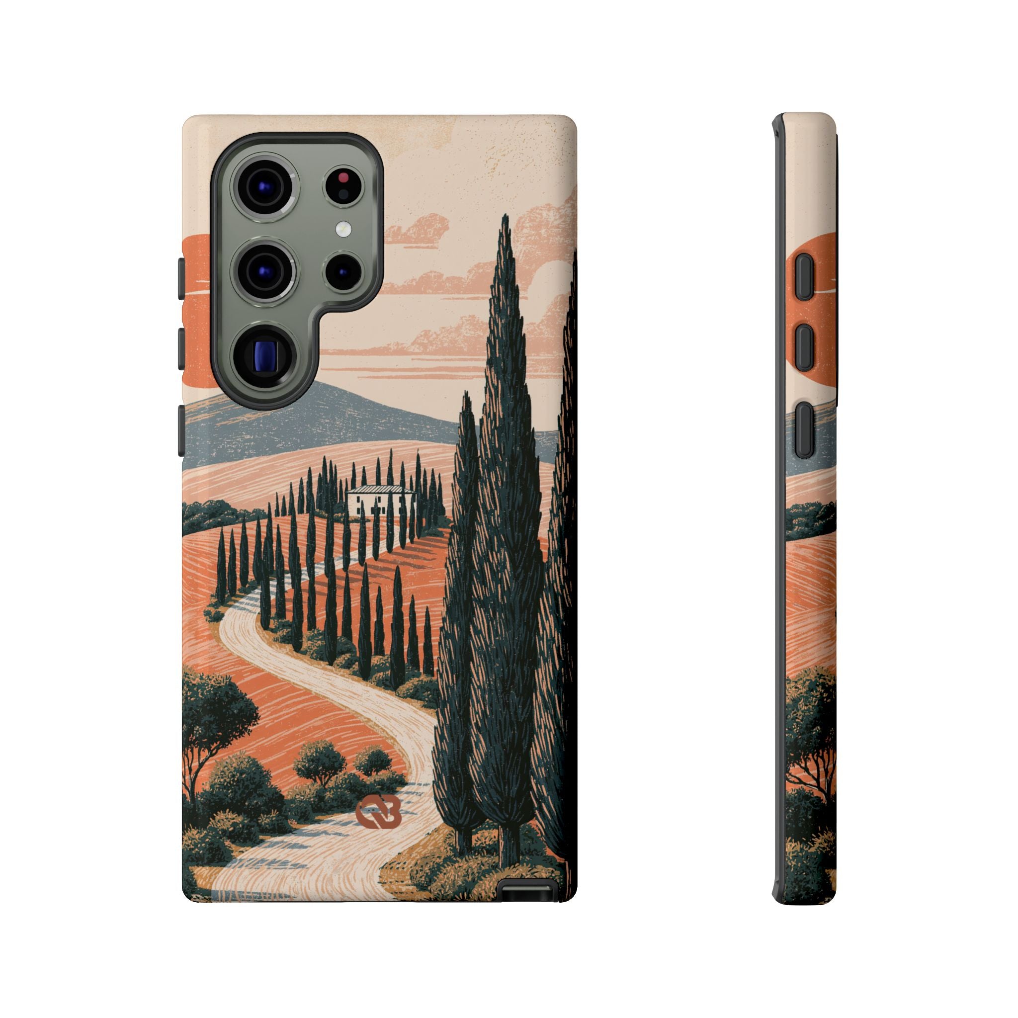 Orange Tough Phone Case for Samsung - Terracotta Ridge Trail
