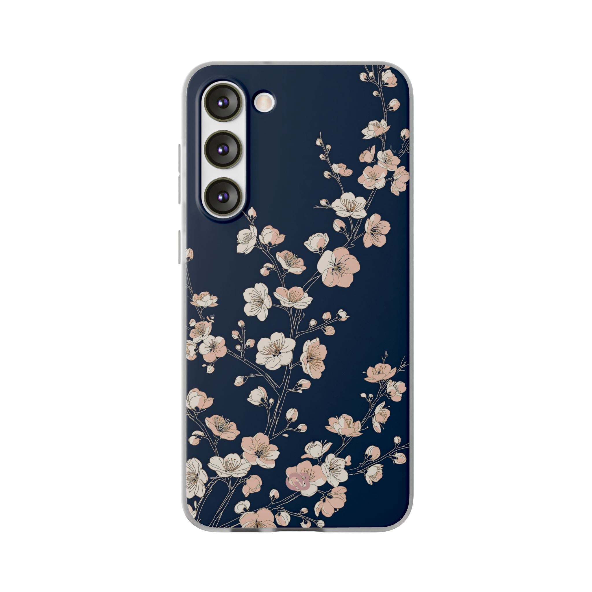Blue Lite Phone Case for Samsung - Midnight Peach Sakura