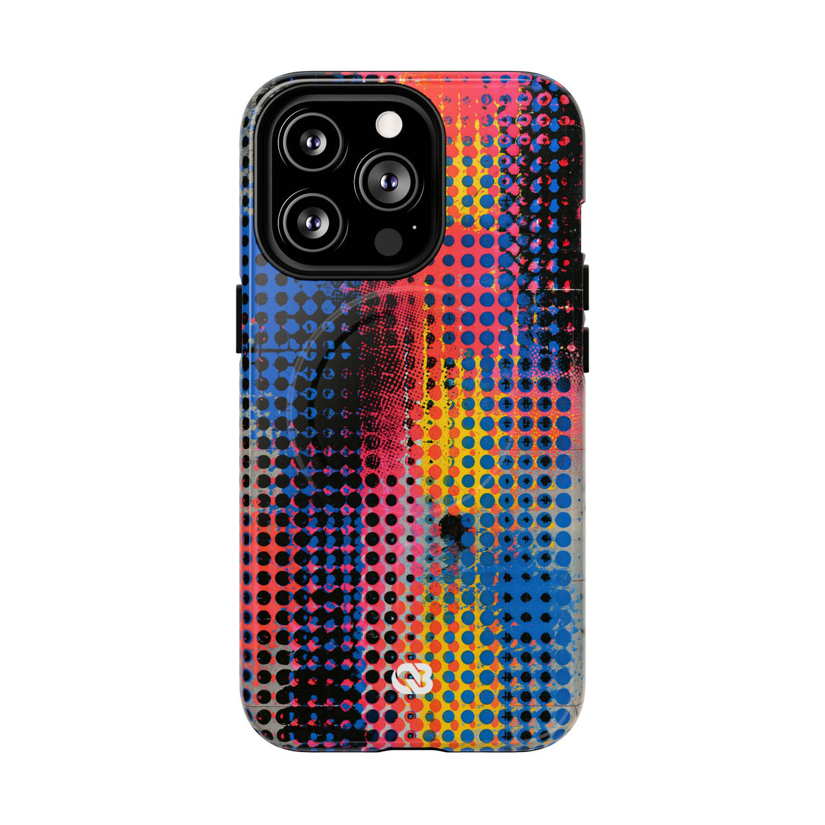 Chromatic Halftone Grid · Tough 2.0 Magnetic Phone Case for iPhone · Blue