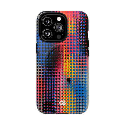 Chromatic Halftone Grid · Tough 2.0 Magnetic Phone Case for iPhone · Blue