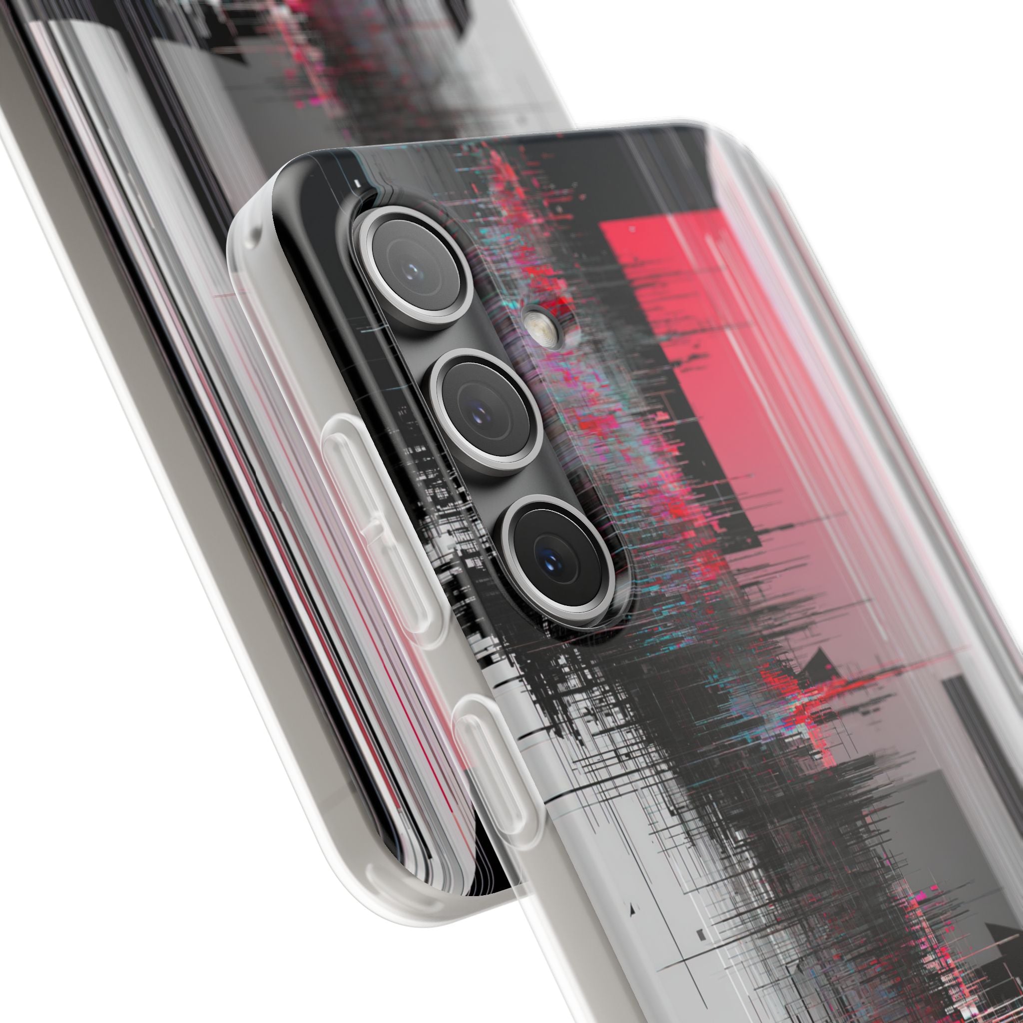 Black Lite Phone Case for Samsung - Crimson Data Leak