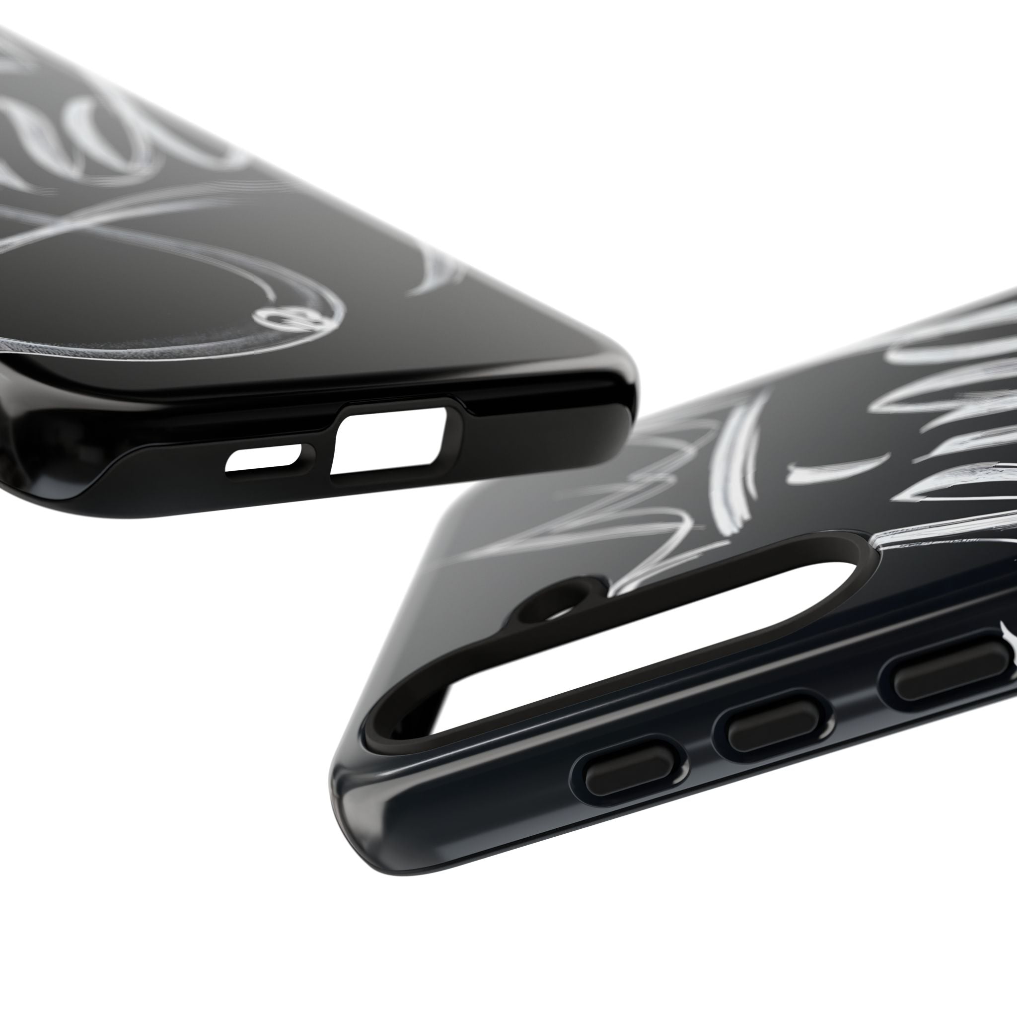 Noir Crown Script · Custodia Tough per Samsung