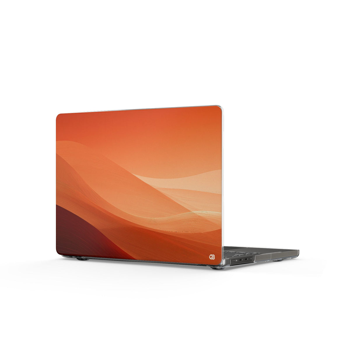 Amber Dune Horizon · Clear Hard Case for MacBook · Orange
