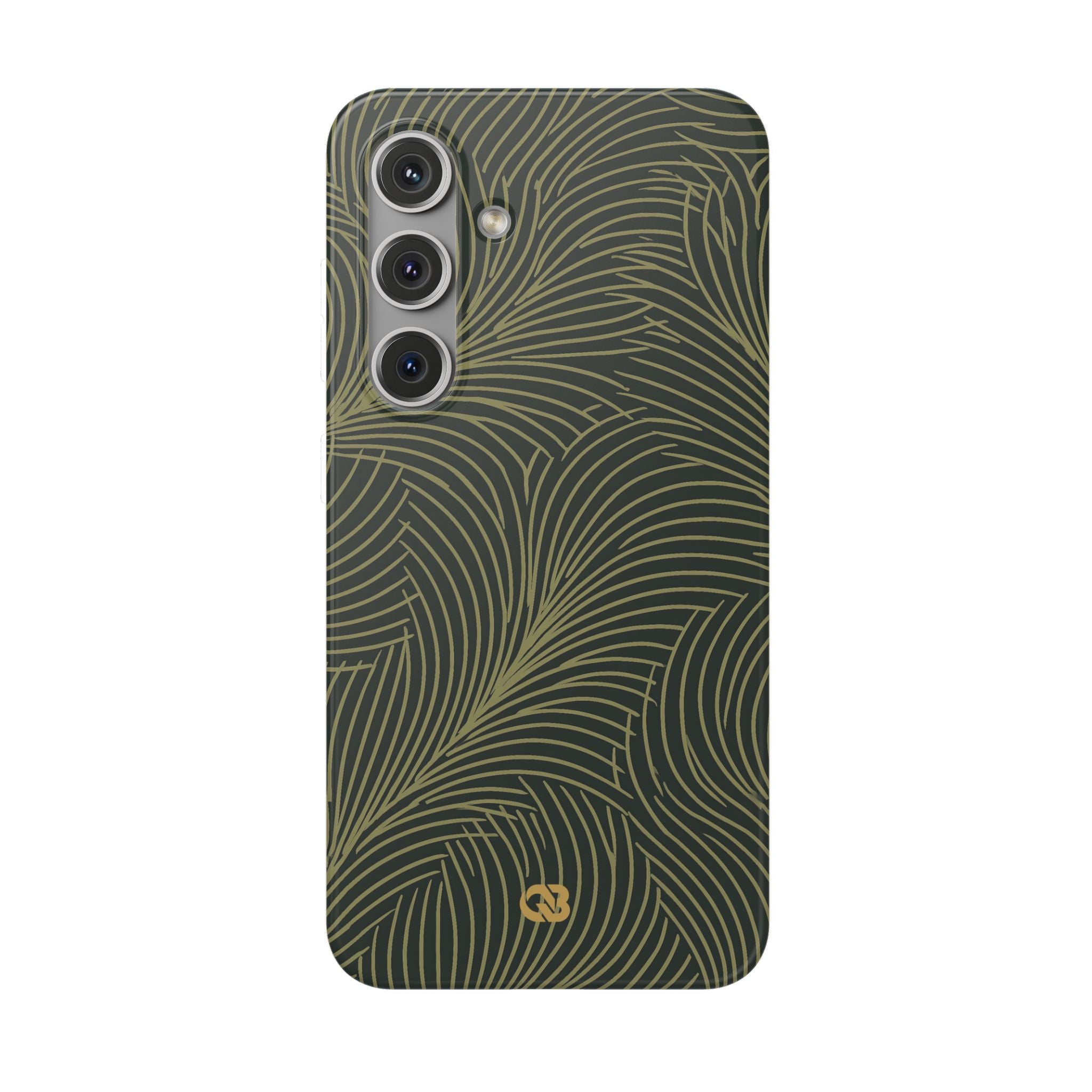 Green Lite Phone Case for Samsung - Dark Olive Plume