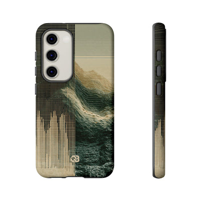 Beige Tough Phone Case for Samsung - Veridian Data Ridge