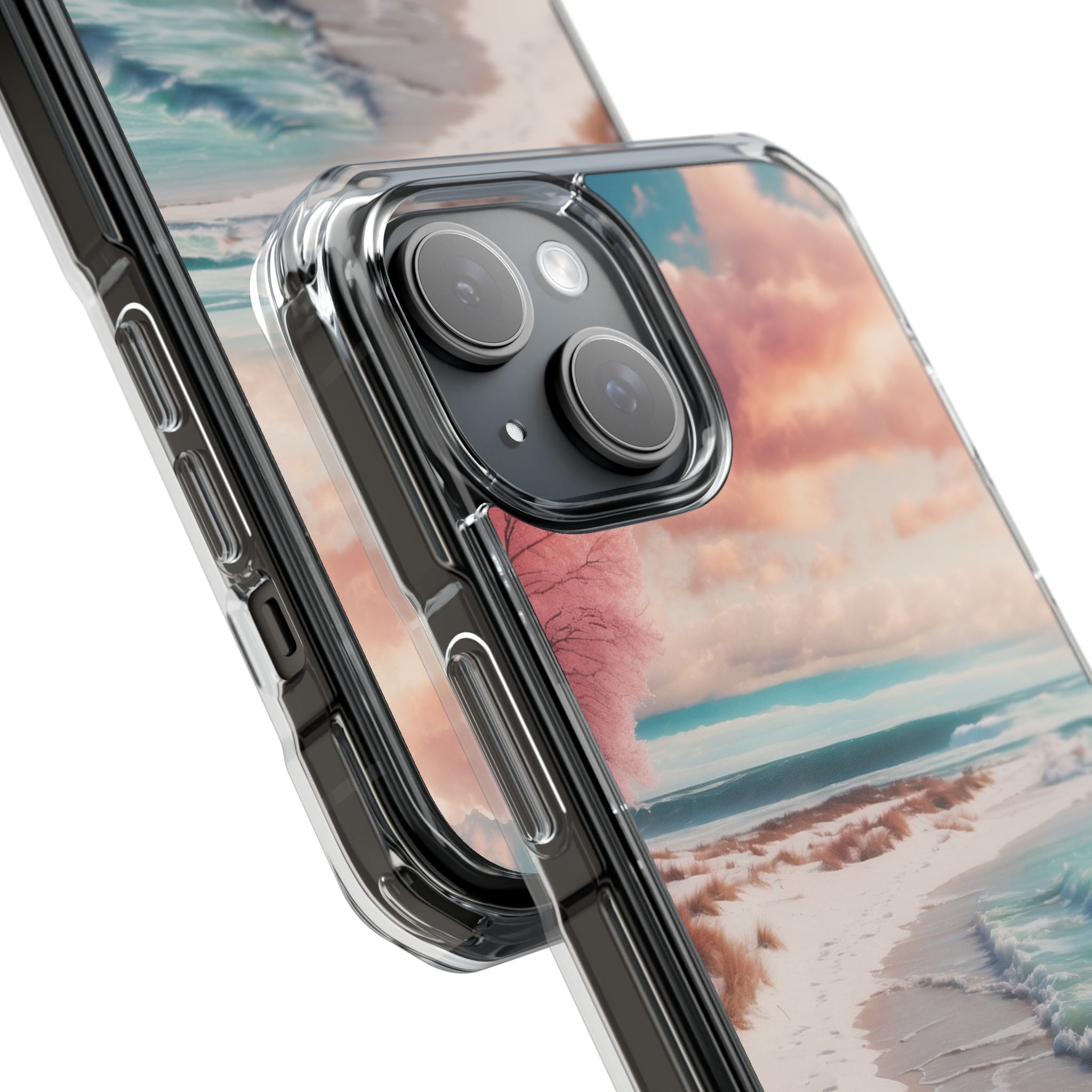 Pink Breeze Tree iPhone 15 Case - Impact