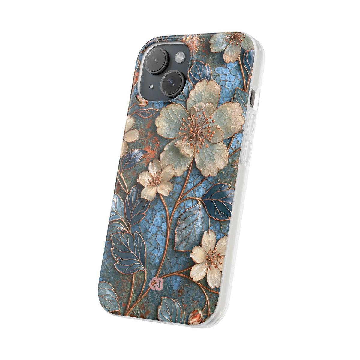 Gilded Blossom Reverie · Lite Phone Case for iPhone ·  Teal