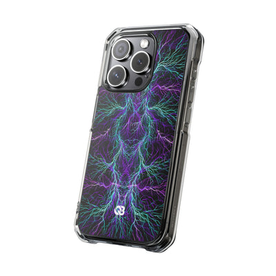 Electric Plasma Arbor · Clear Impact Magnetic Phone Case for iPhone · Purple