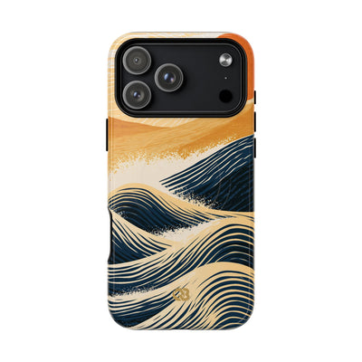 Blue Tough 2.0 Magsafe Phone Case for iPhone - Kyoto Cresting Tide