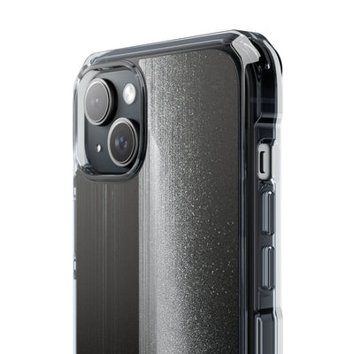 Black Impact MagSafe Phone Case for iPhone - Brutalist Pixel Monolith