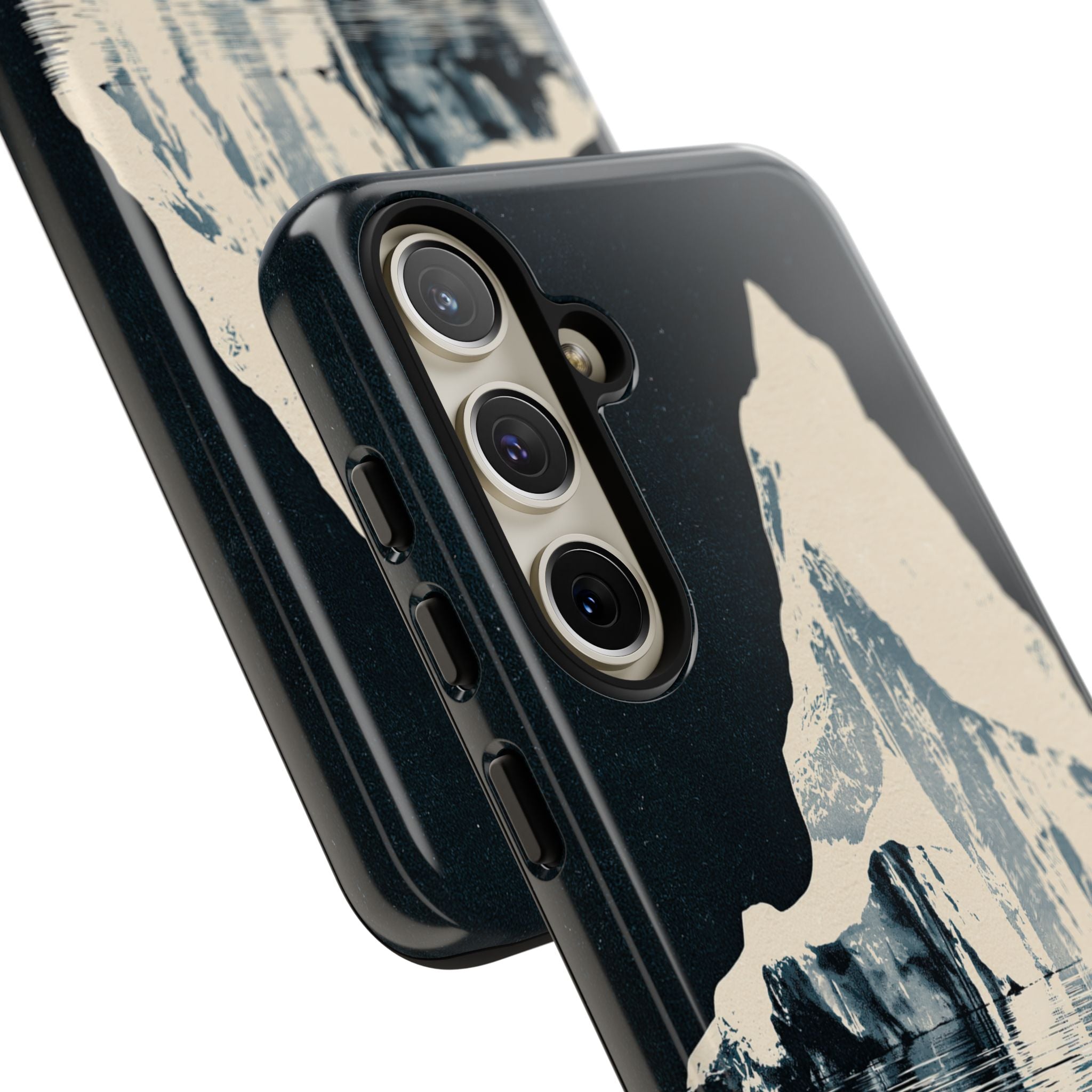 Blue Tough Phone Case for Samsung - Frozen Navy Monolith