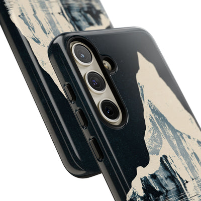 Blue Tough Phone Case for Samsung - Frozen Navy Monolith