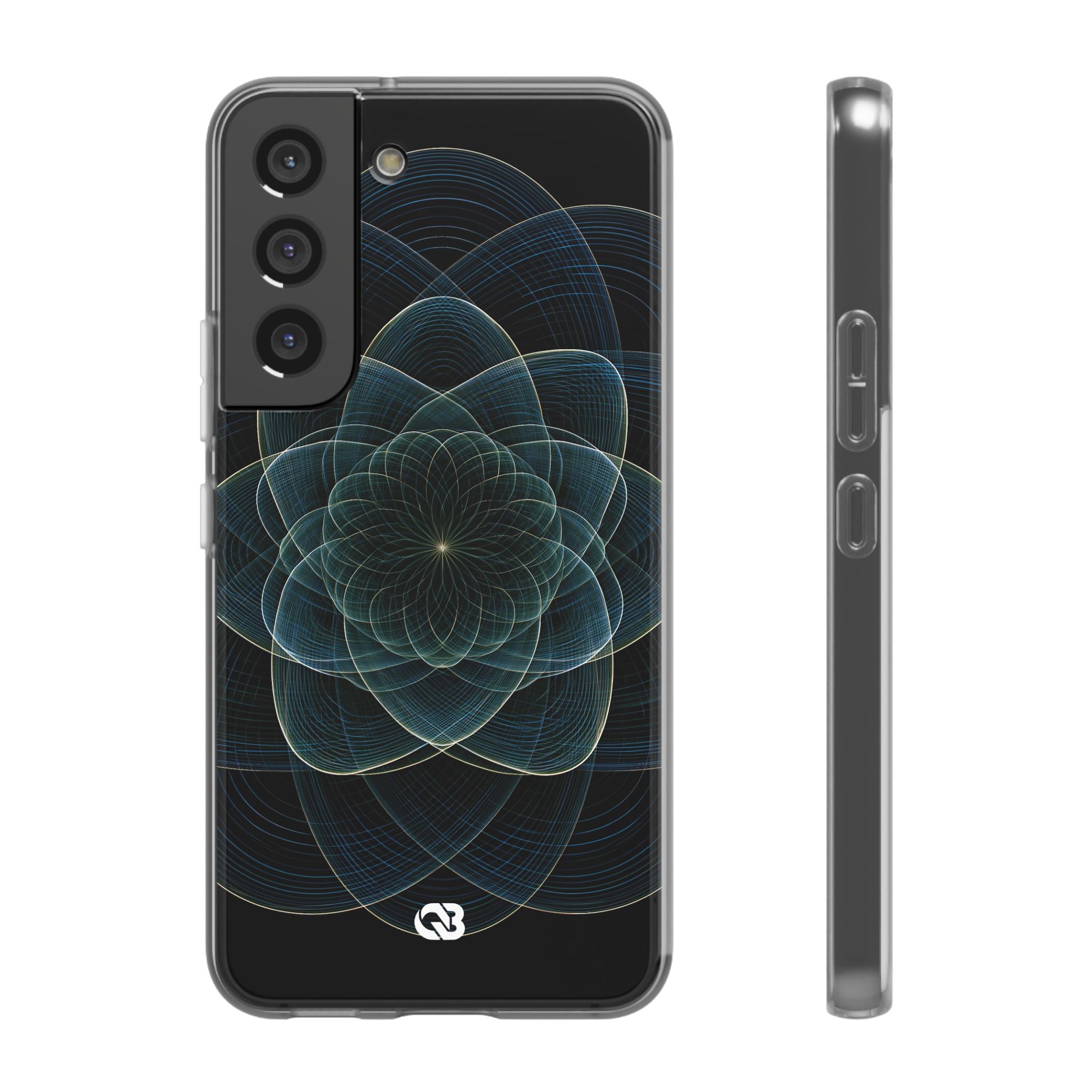 Blue Lite Phone Case for Samsung - Celestial Wireframe Bloom