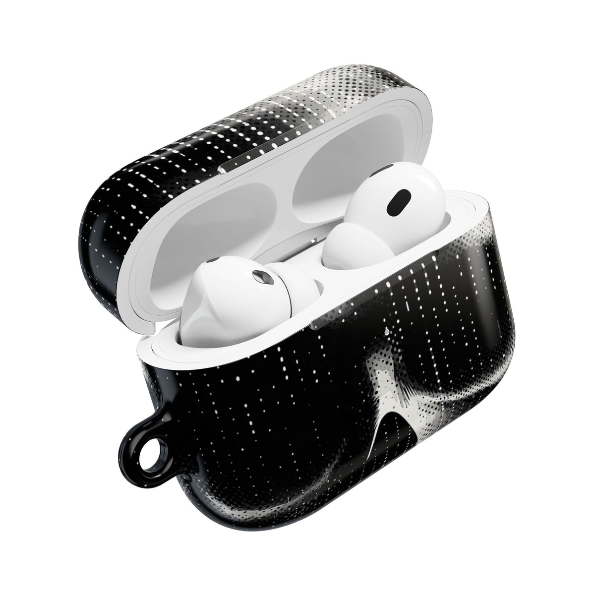 Raster Phantom · Hard Case for AirPods & AirPods Pro · Black